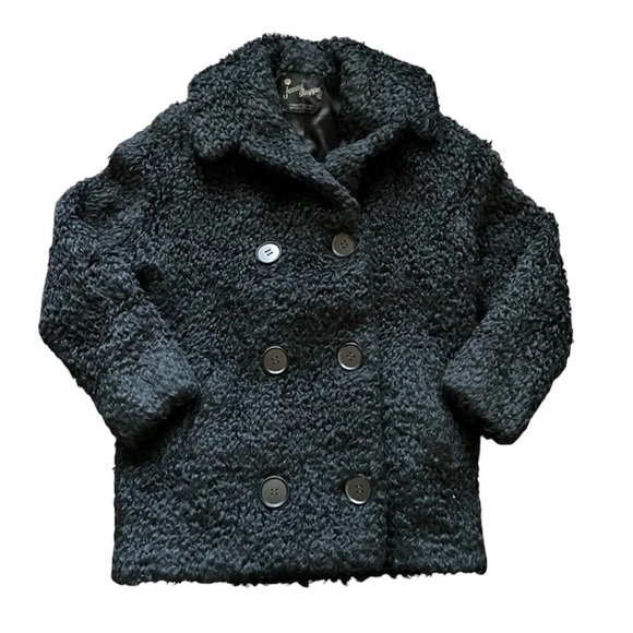 Vintage 1950’s  Faux Persian Lamb Double Breasted Peacoat Approx Women’s Small - Picture 1 of 10